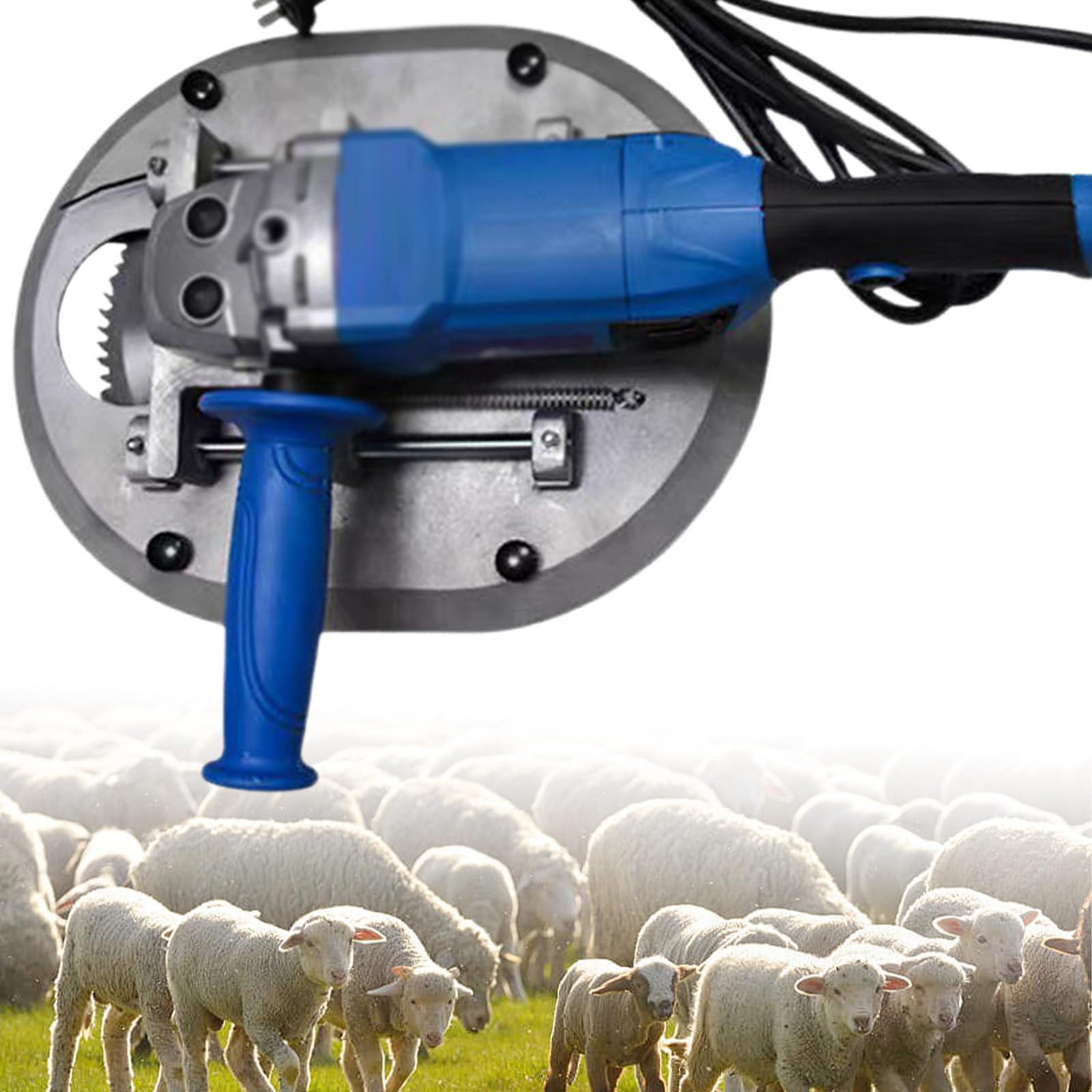 Sjyclaviger φ3.35 Bull Horn Dehorner Automatic Cow, Electric Cattle Dehorner,1500w Horn Cutting Machine, Speed 8500r/Min, Cutter Dehorning Machine for Cows And Calves Blue-200