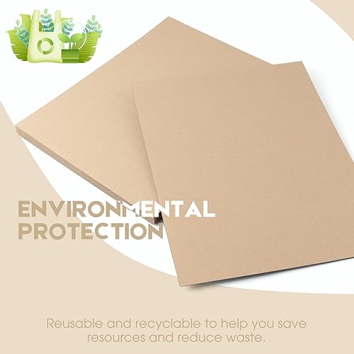Miniatura 18 de Golden State Art, Paquete de 10 hojas de cartón corrugado de 9 x 12 pulgadas, almohadillas de cartón plano para embalaje, correo o manualidades