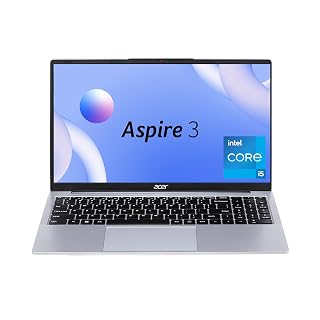 Acer Aspire 3 Intel Core i5-1334U Processor,Office 2024 + M365 Basic, (8GB DDR4 RAM/500 GB SSD) with 39.62 cm (15.6") FHD LED-Backlit IPS Display/Win 11Home,A325-53, Pure Silver, 1.7KG