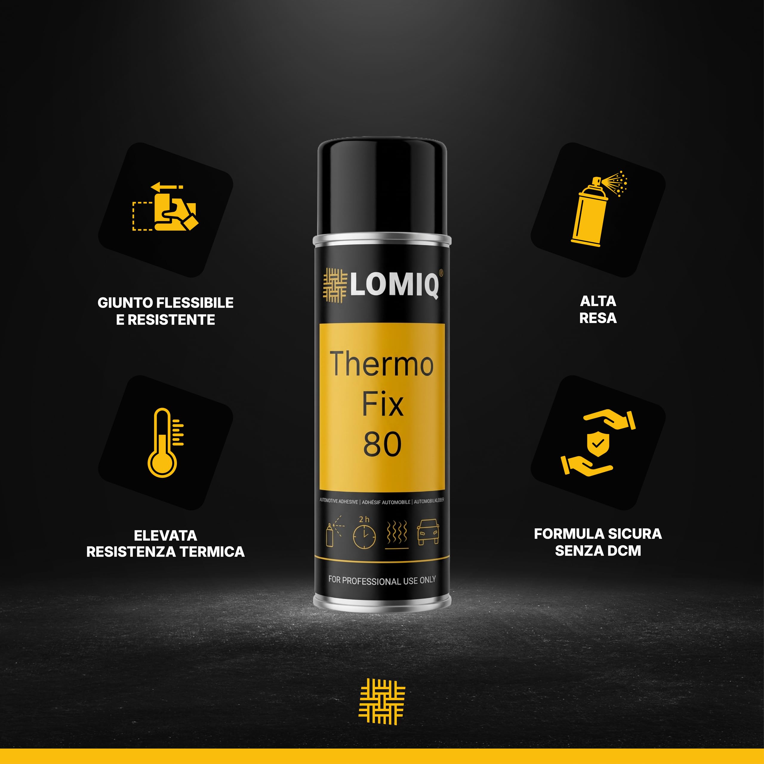 Colla spray THERMOFIX 500 ml, colla tessile universale, colla forte per tessuti per rivestimenti interni, tappezzeria, feltro, similpelle, giunzione flessibile, adesione rapida ed evaporazione