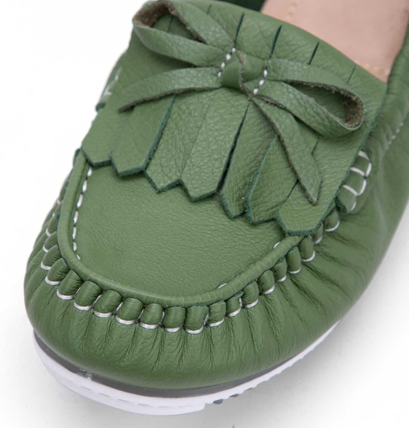 Women's Genuine Leather Loafers – Slip-Resistant Sole, Breathable & Lightweight Fla... - Image 7