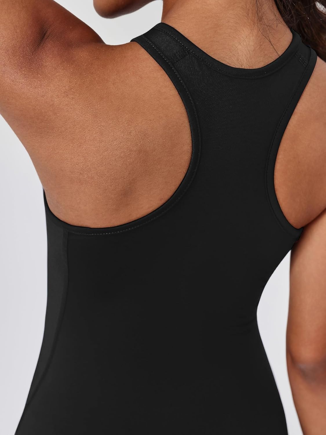 Yuerlian Women's Compression Base Layer Tank Top Workout Racerback Athletic Yoga Tanks Sleeveless Running 3 Pack - Image 3