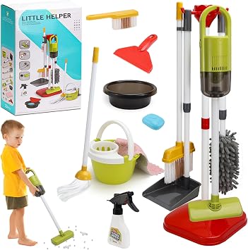 NCTNCX Set de Nettoyage et Lavage Voiture Enfant 14 Accessoires avec Sons Réalistes
