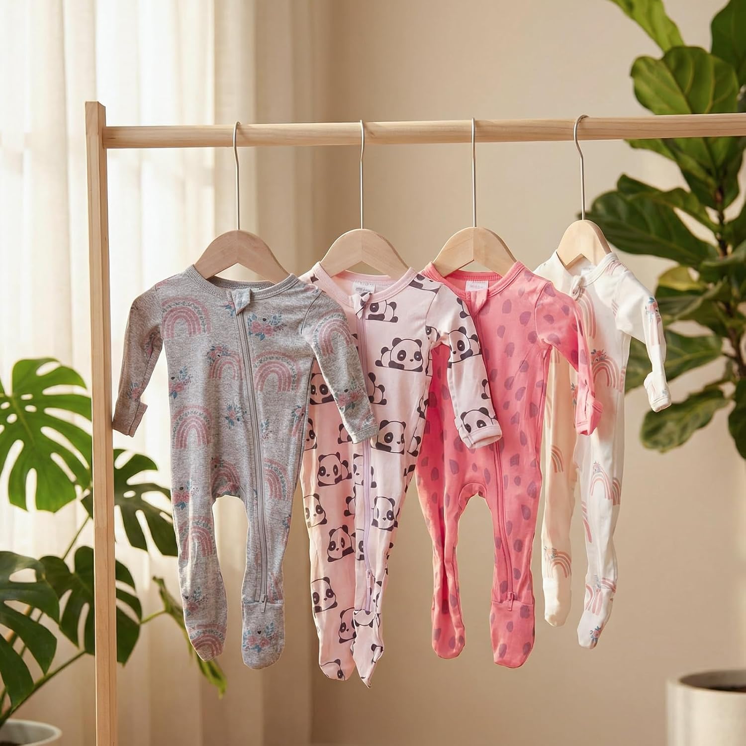 4pcs Newborn Clothes Gift Set for Baby Boys & Girls,0-3-6month Unisex Layette Essentials,Ideal Baby Shower