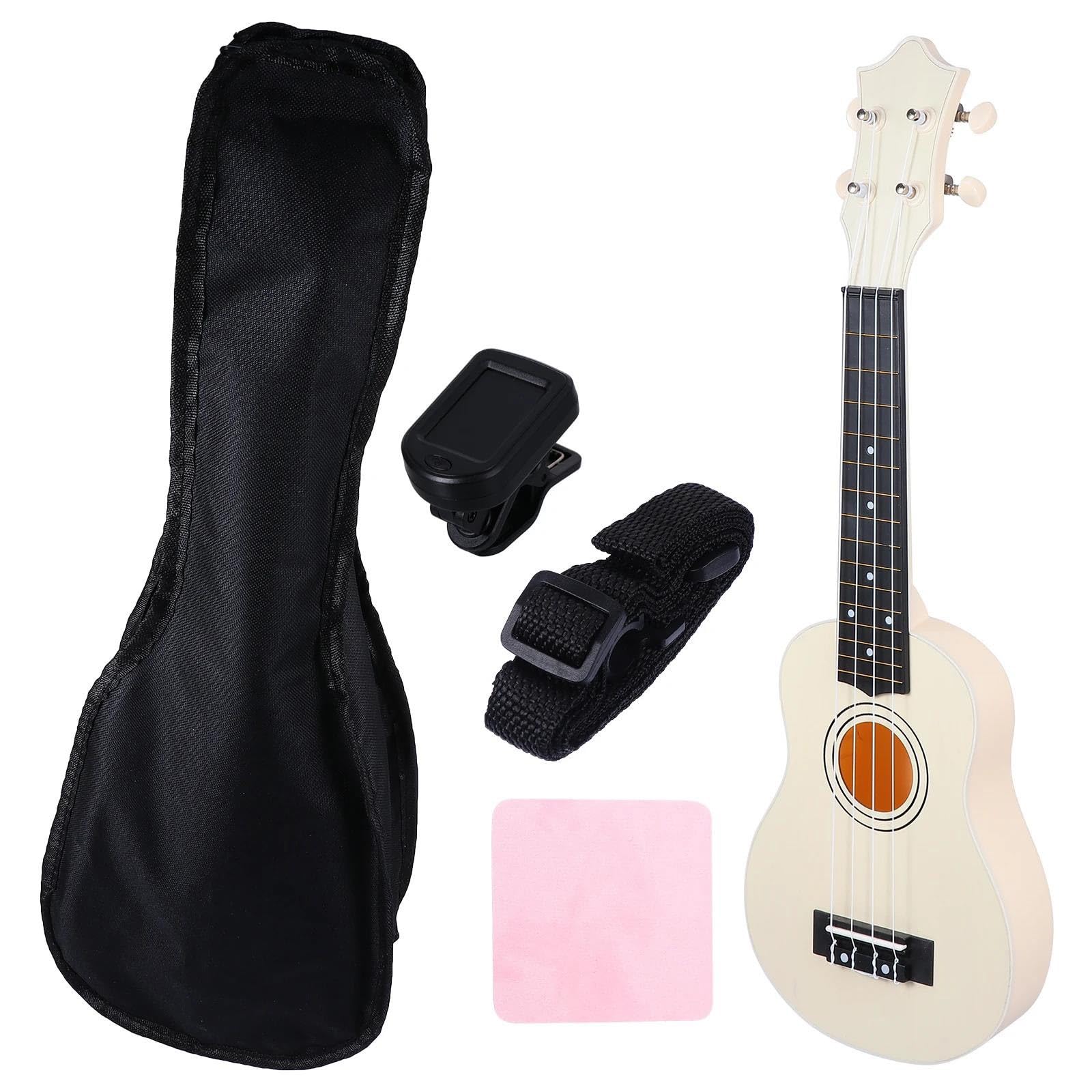 Ukulele Zestaw Ukulele 12 Cali Dla Początkujących Lekki Mały Stabilny Dźwięk Drewno Lipowe(Type3)