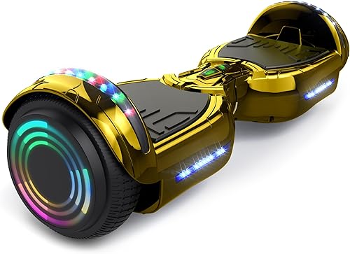 Miniatura 50 de Hoverstar Aeropatineta Bluetooth, ruedas LED, color cromado, autoequilibrio, scooter para niños, adolescentes (negro cromado)