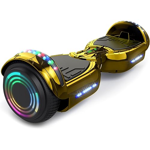 HOVERSTAR hoverboard High intensity headlights and LED running lights hooverboard wireless built in Bluetooth speaker None-Slip Footpad hoover boards for a 7-12 year old Easy and quick learning Comply with US UL Safety standard None-Slip Footpad