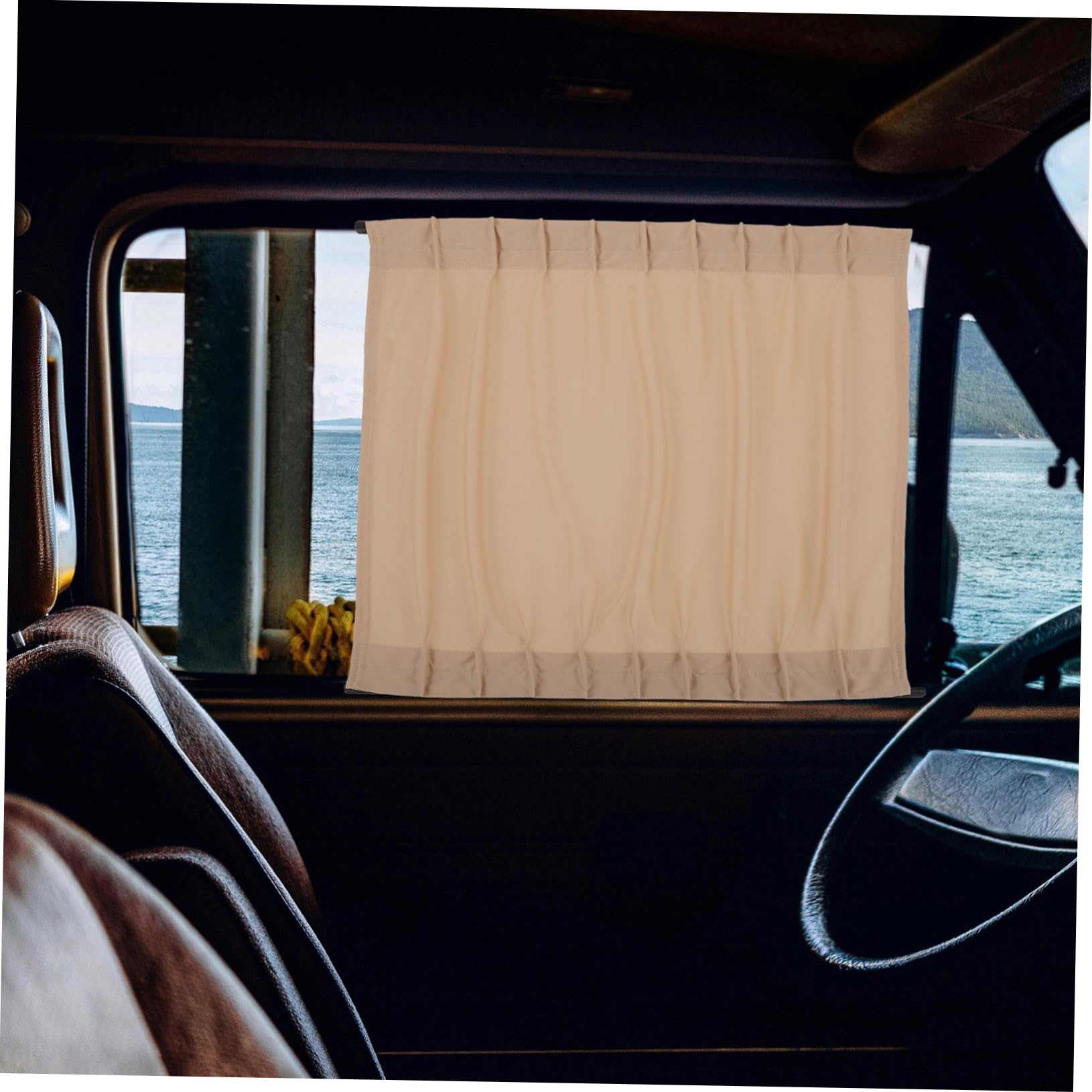 PLAFOPE 2piezas Cortina para Ventanas De Coche Parasol para Ventanas Laterales Instalación