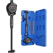 Dial Bore Gauge, 2-6in,0.001in Accuracy,11 Measuring Heads,6in Deep Reach
