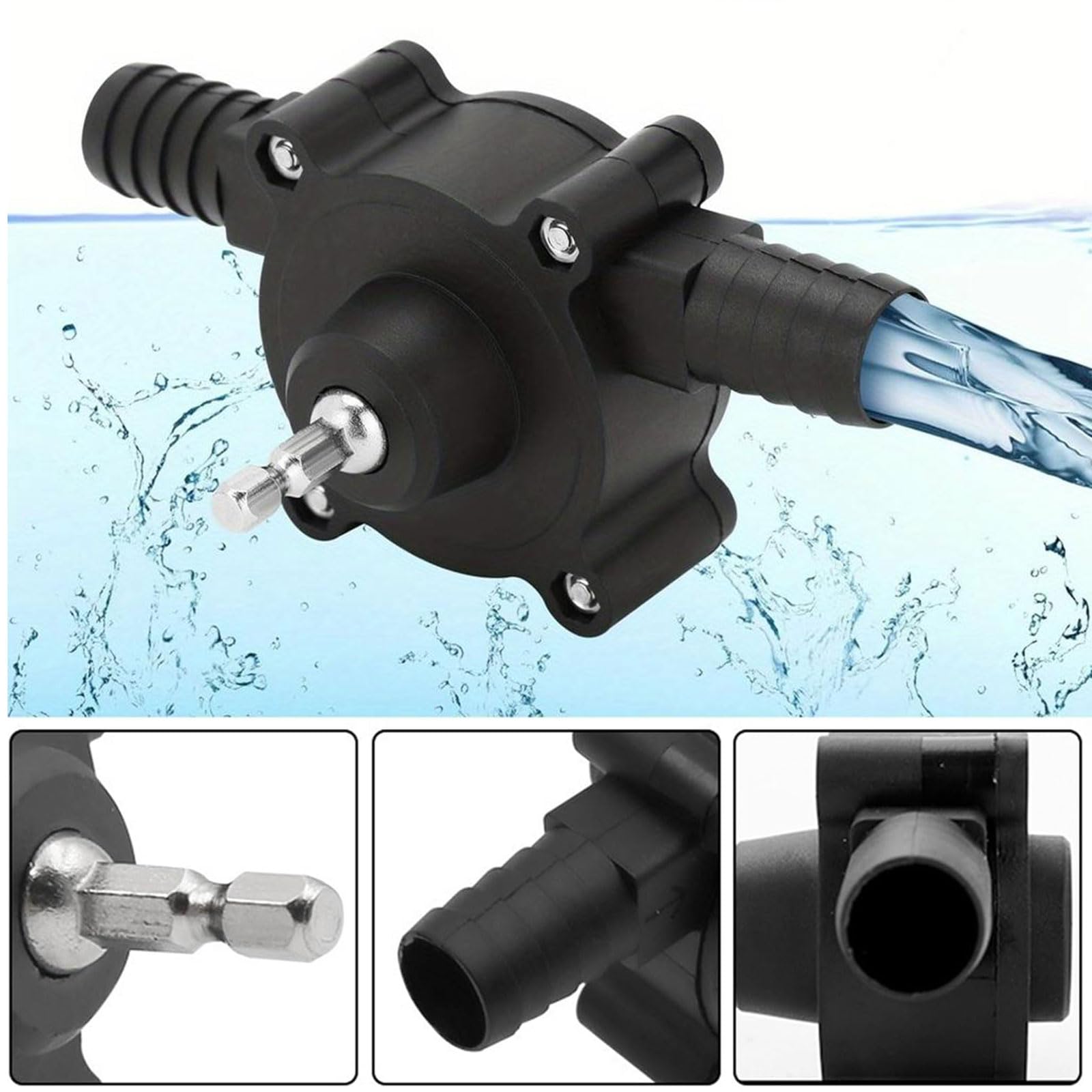Mini Pompe Perceuse Électrique, Pompe De Forage Électrique, Pompes À Eau Pour Perceuse, Pour Les Besoins Domestiques Et De Jardinage Pour L'eau, L'huile Et Plus Encore
