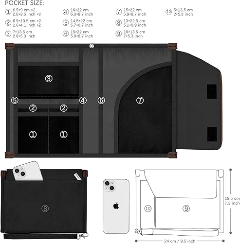 Miniatura 2 de Carpeta de conferencias A5, bolsa organizadora de negocios, bloc de notas, estuche de transporte, estuche de documentos A5, organizador de cartera