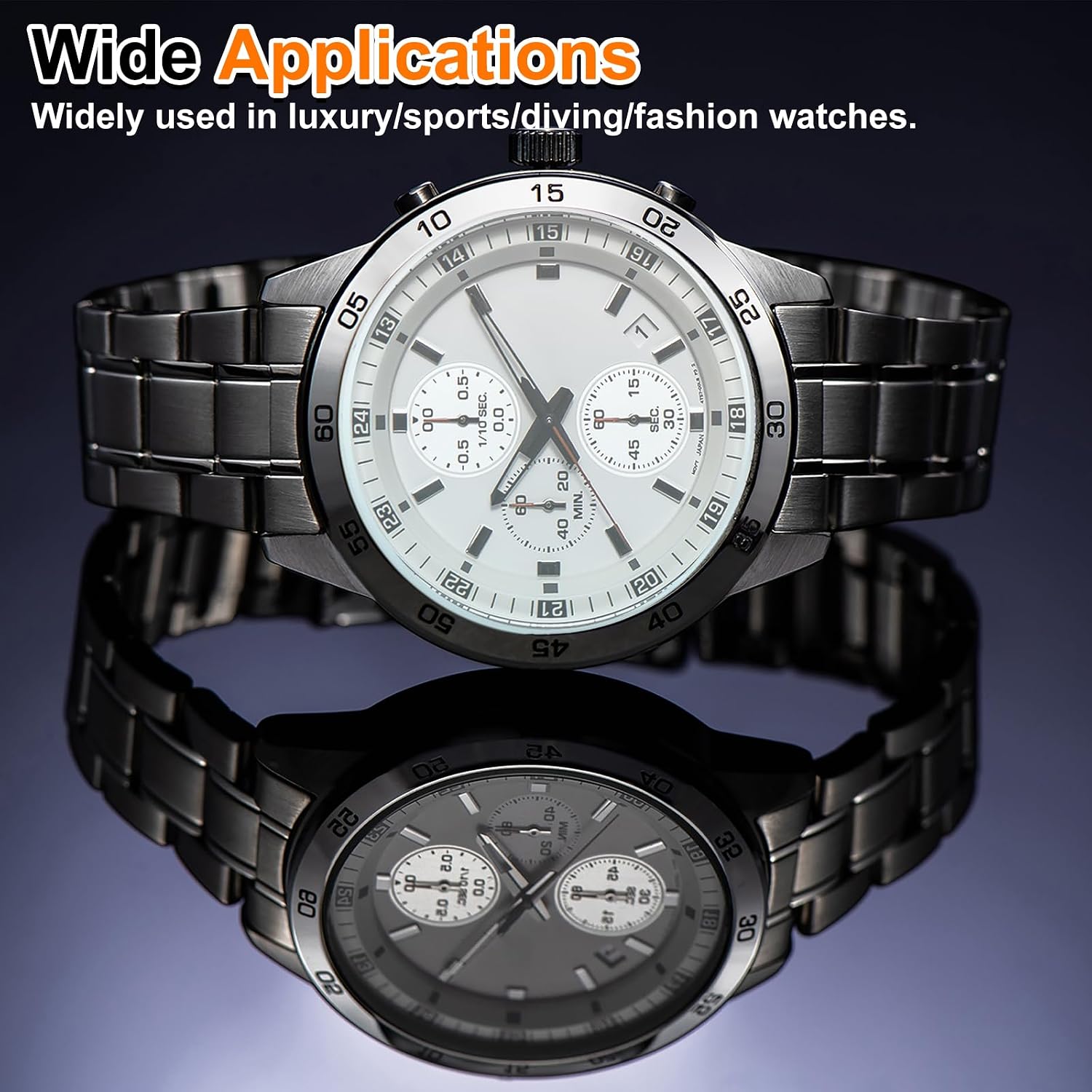 HARFINGTON Watch Crystal Glass Len Single Dome Round image 5