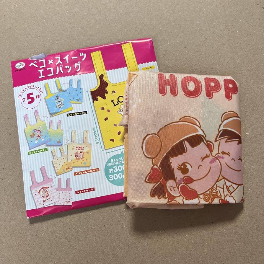 Amazon.co.jp: 不二家 ペコ×スイーツエコバッグ ペコちゃんの