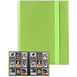 GEAoffice Card Binder, 9 Pockets Trading Card Album Folder, 360 Side Loading Pocket Binder for Sports&Game Cards, MTG and Other TCG, Light Green