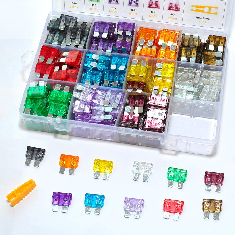 10 Minifusibles De Hoja Para Coche, Furgoneta, Motocicleta, Fusible 5A