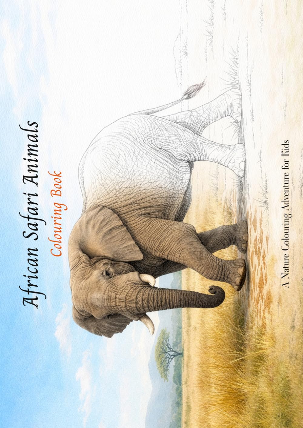 African Safari Animals - Colouring Book (Children’s Wildlife Colouring & Learning Books)