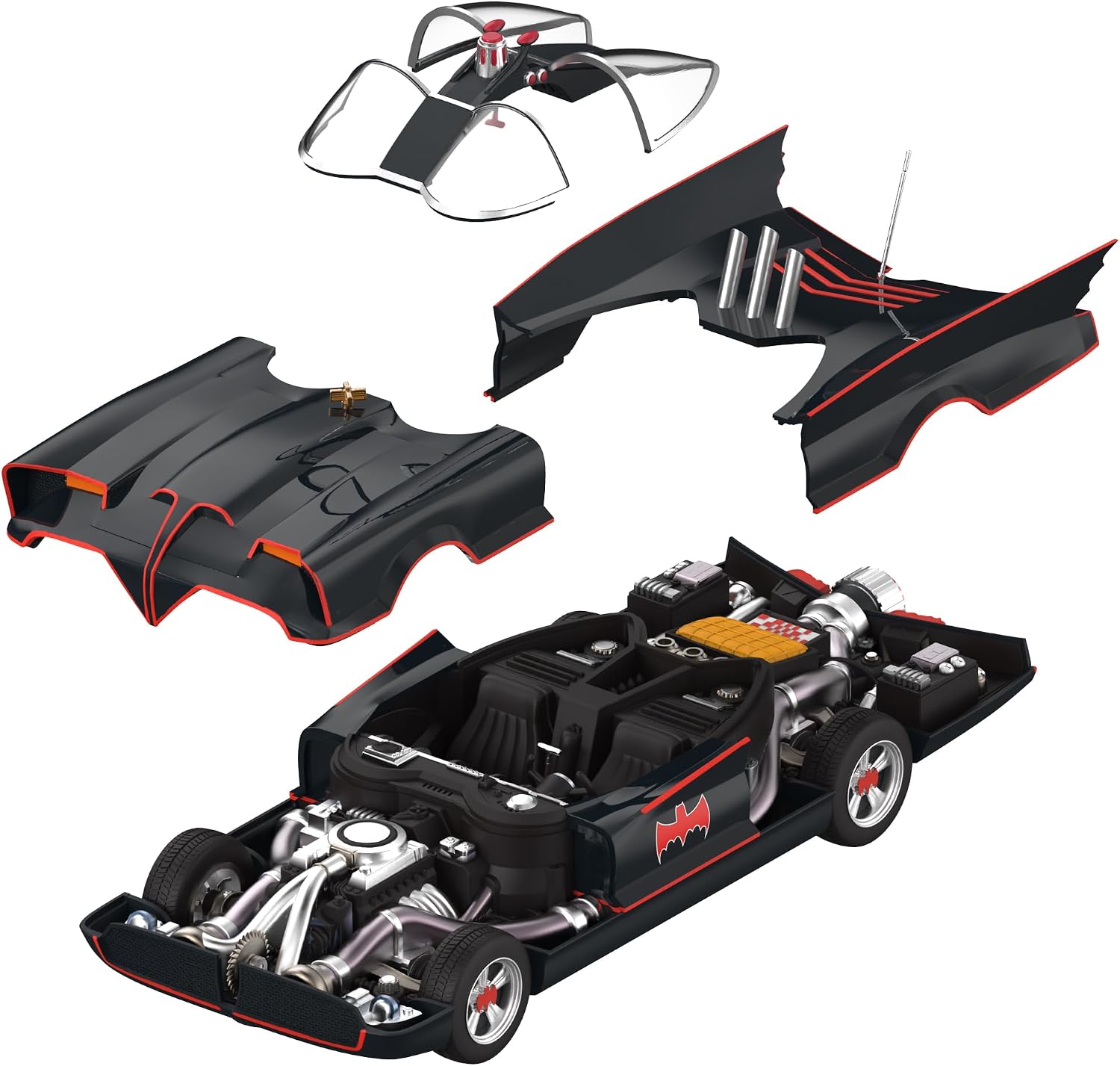 Super7 Batman Super Cyborg - Classic TV Series Batmobile (Full Color) Action Figure