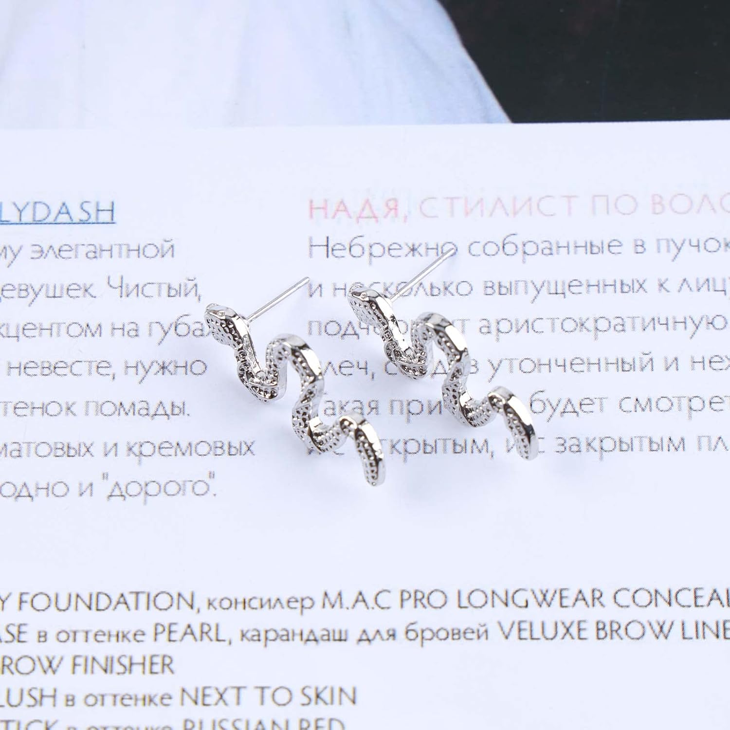 Andelaisi Boho Snake Earrings Silver Snake Studs Earrings Vintage Snakes Earring Minimalist Snakes Animal Earrings Jewelry for Women - Image 8