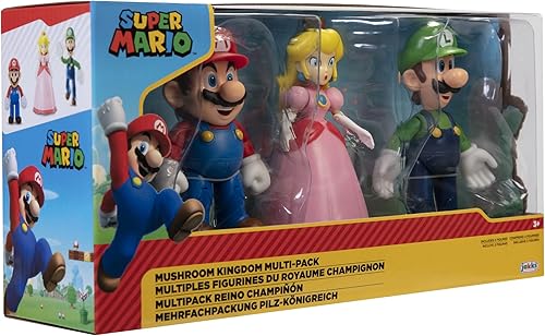 Miniatura 7 de World of Nintendo 2018 Juego de regalo de Diorama del Reino de los hongos – Paquete de 3 figuras de acción