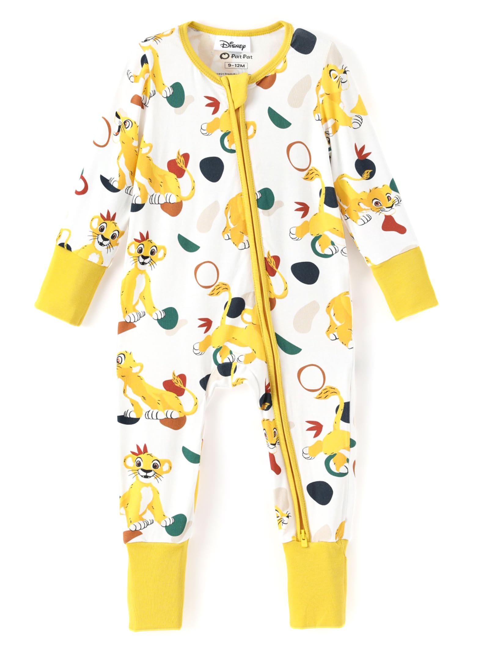 Disney Baby Viscose Made from Bamboo 2-Way Zipper Footie Outfit NB to Inf