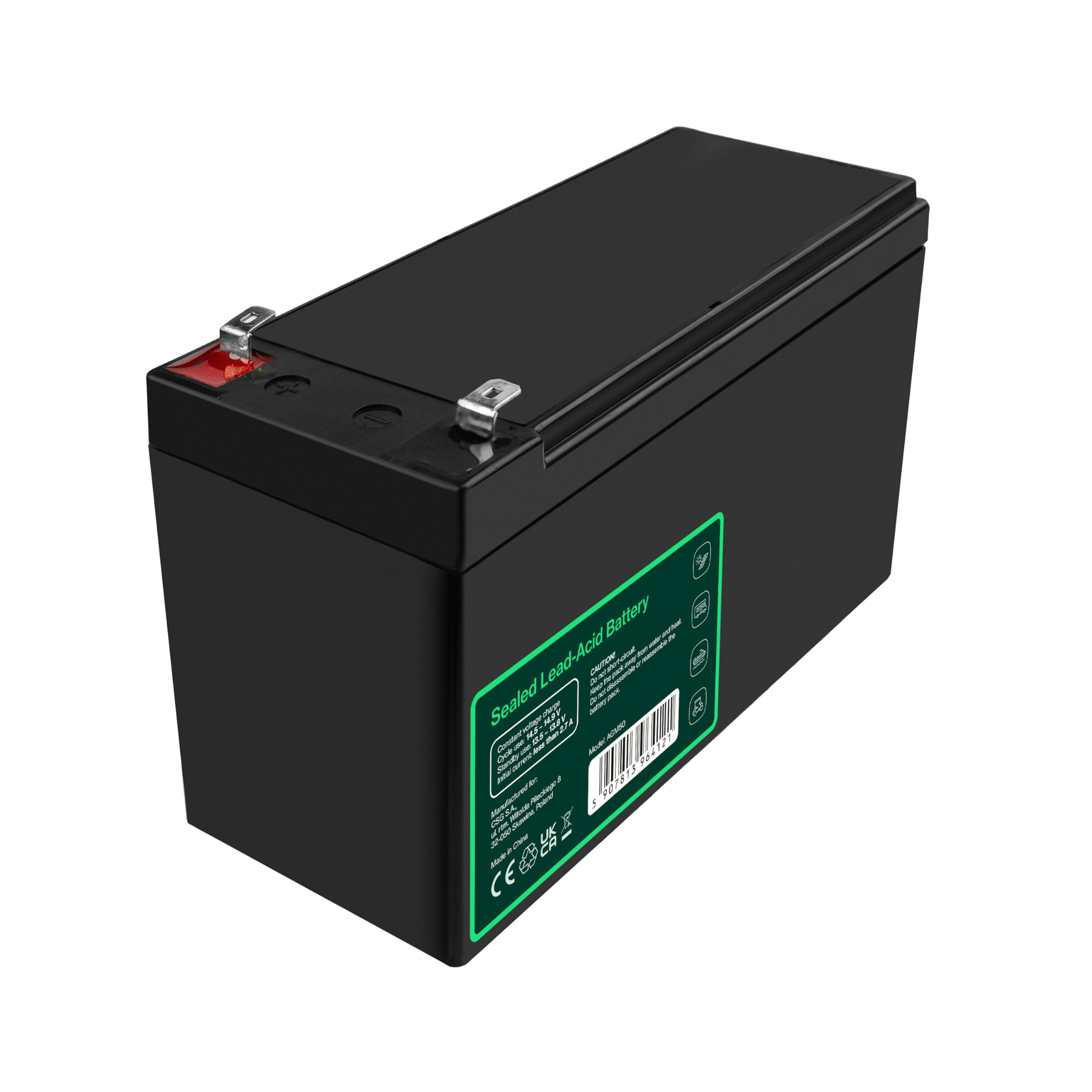 GreenCell Rechargeable Batterie AGM 12V 10Ah accumulateur au Gel Plomb Cycles sans Entretien VRLA Battery étanche UPS | USV | Système UPS | Batterie de Secours | Batterie de résérve