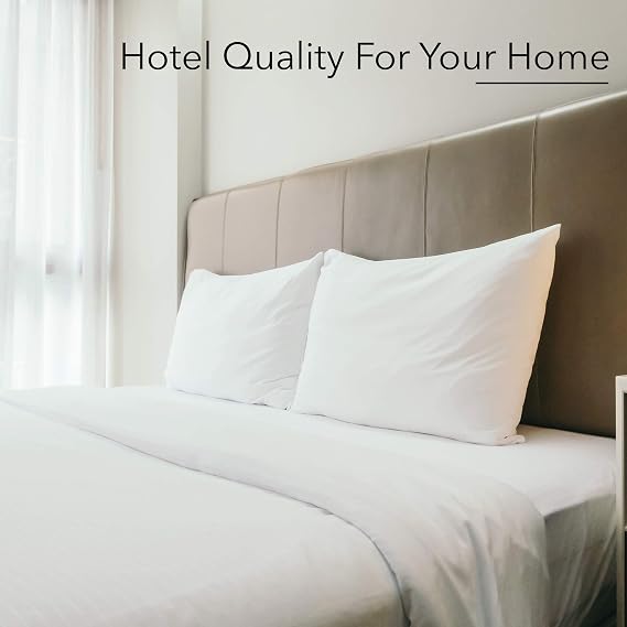 Ultra Plush Hotel Pillows, Standard, White (Pack of 2)