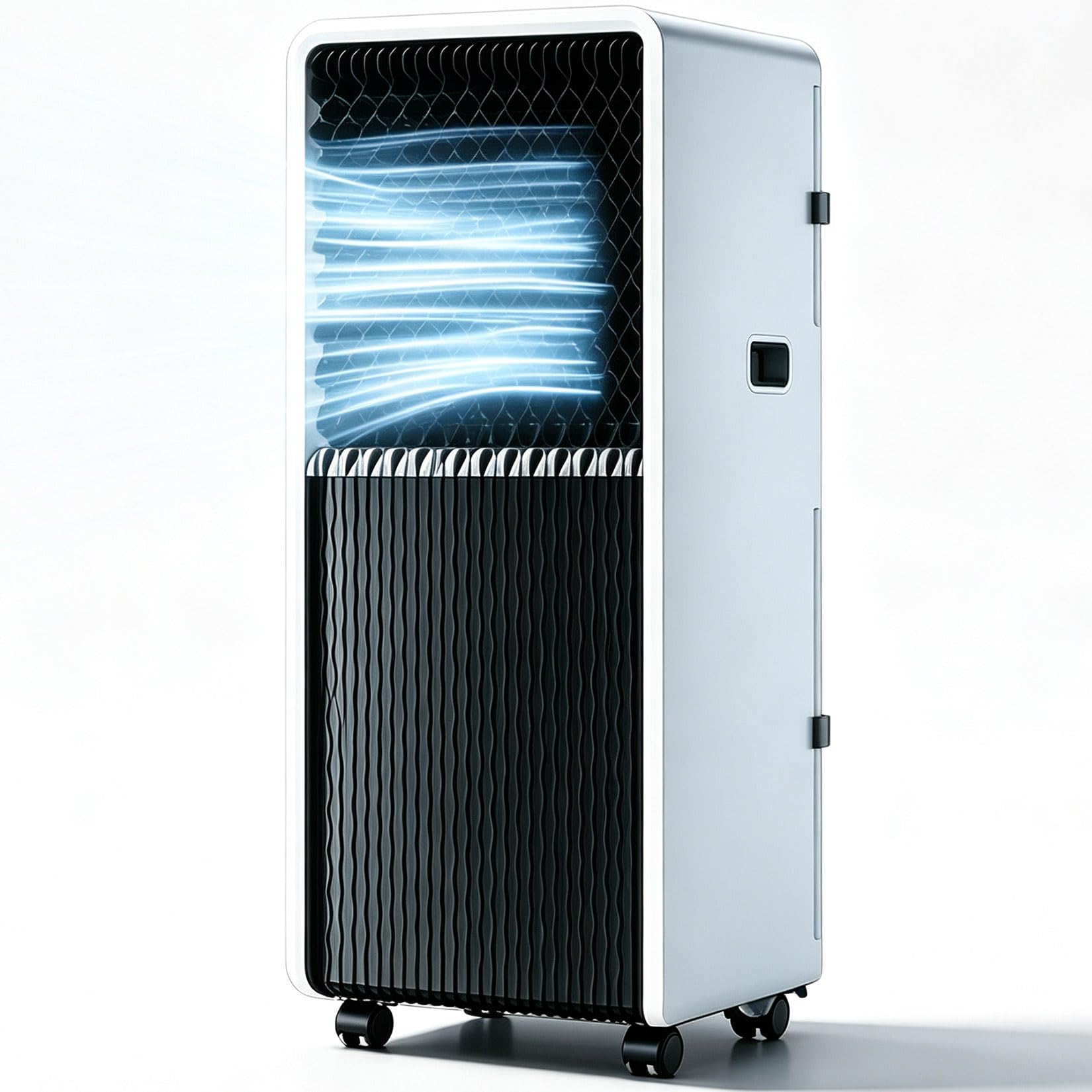 Climatizzatore portatile da 18000 BTU, con ruote, telecomando, 3 in 1, per soggiorno, ufficio, casa, palestra, garage, raffreddamento rapido per stanze fino a 100 m, solo raffreddamento, 12000