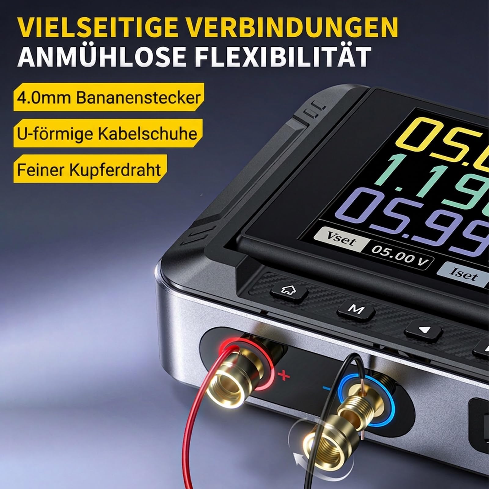 Labornetzteil 30V 5A CNC DC Labornetzgerät 0-30V 0-5A Labor netzteil 2,8 Zoll IPS-Farbbildschirm, PD/QC/DC-Eingang, Konstantspannungs-und Konstantstromausgang, PC-Oberrechner DPS-150.