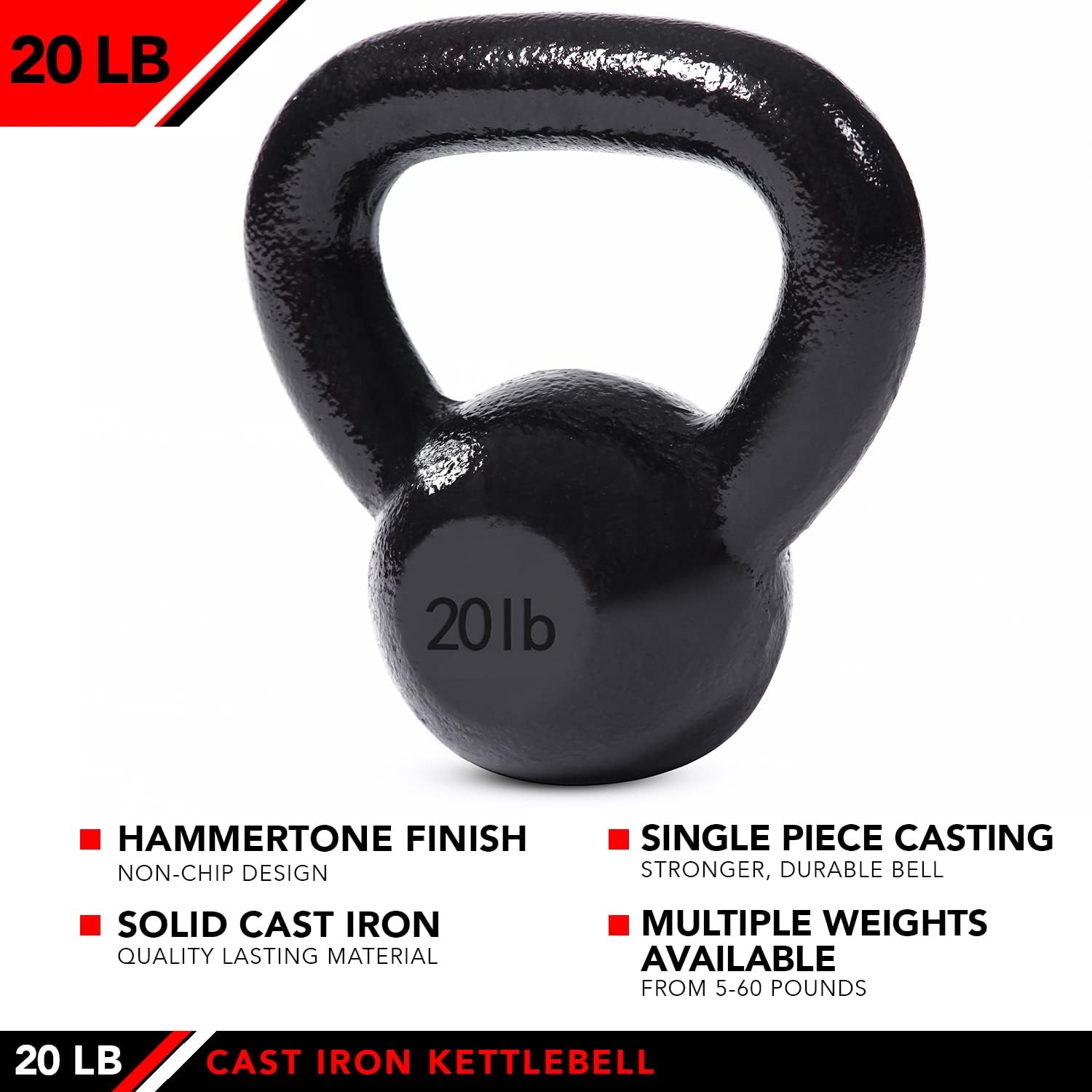 JFIT Kettlebell Weights Cast Iron