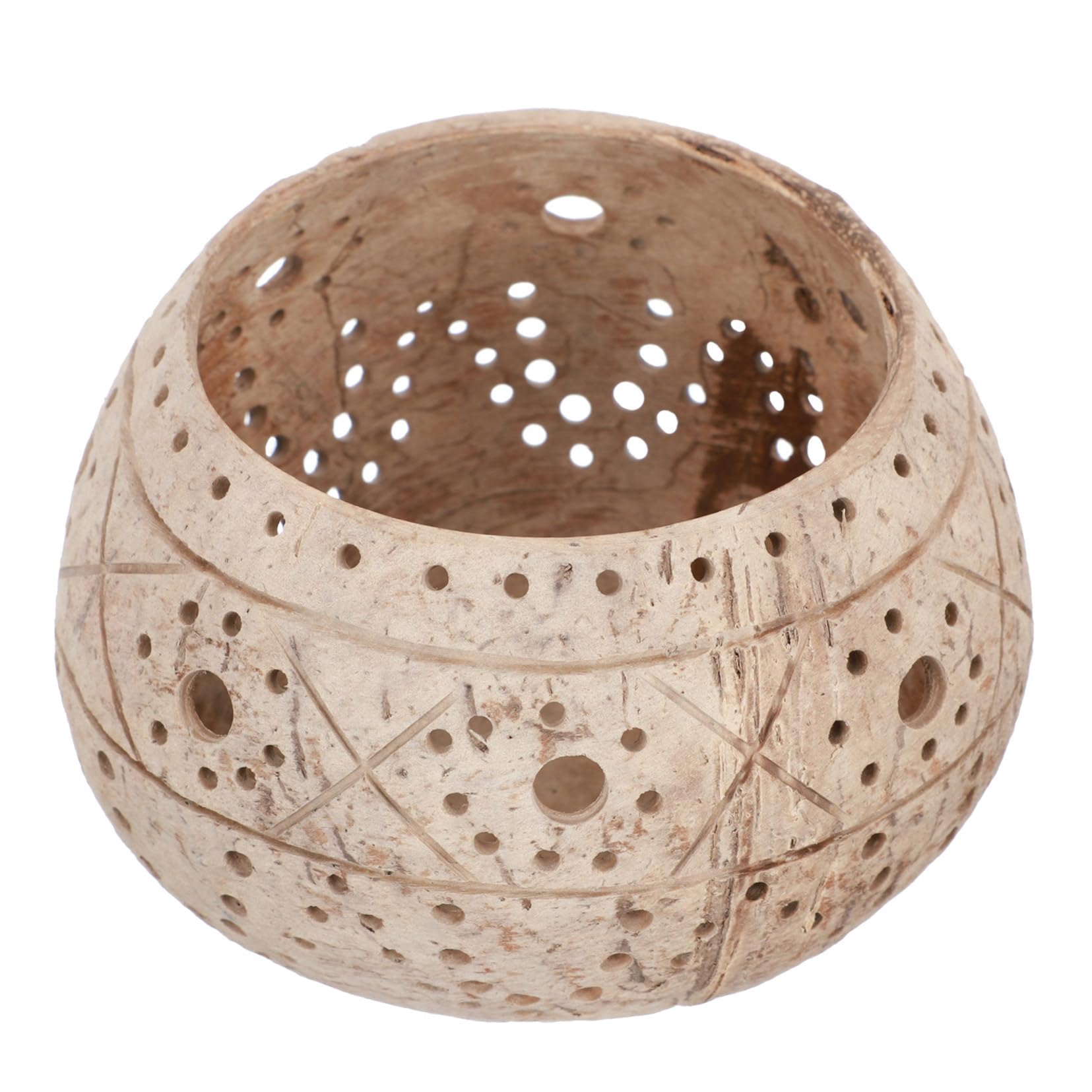 FUNOMOCYA 1pc Candlestick Coconut Shell Candleholder Circle e Candles Desktop Tealight Holder Shell Candle Holder Tea Light Votive Candle Holders Romantic Candles Terrarium Candle Coffee