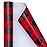 WRAPAHOLIC 30 Inch Christmas Wrapping Paper Roll - Black and Red Plaid Design for Christmas, Holiday, Party, Celebration - 30 Inch x 33 Feet