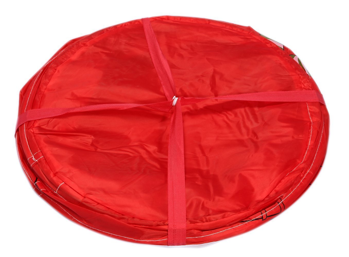 HOKIPO Pop Up Laundry Bag Basket with Zip Lid and Handle 50 Litre, Red — Amazon image 8