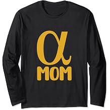 alpha mom ,lady alpha symbol Symbol Greek Long Sleeve T-Shirt