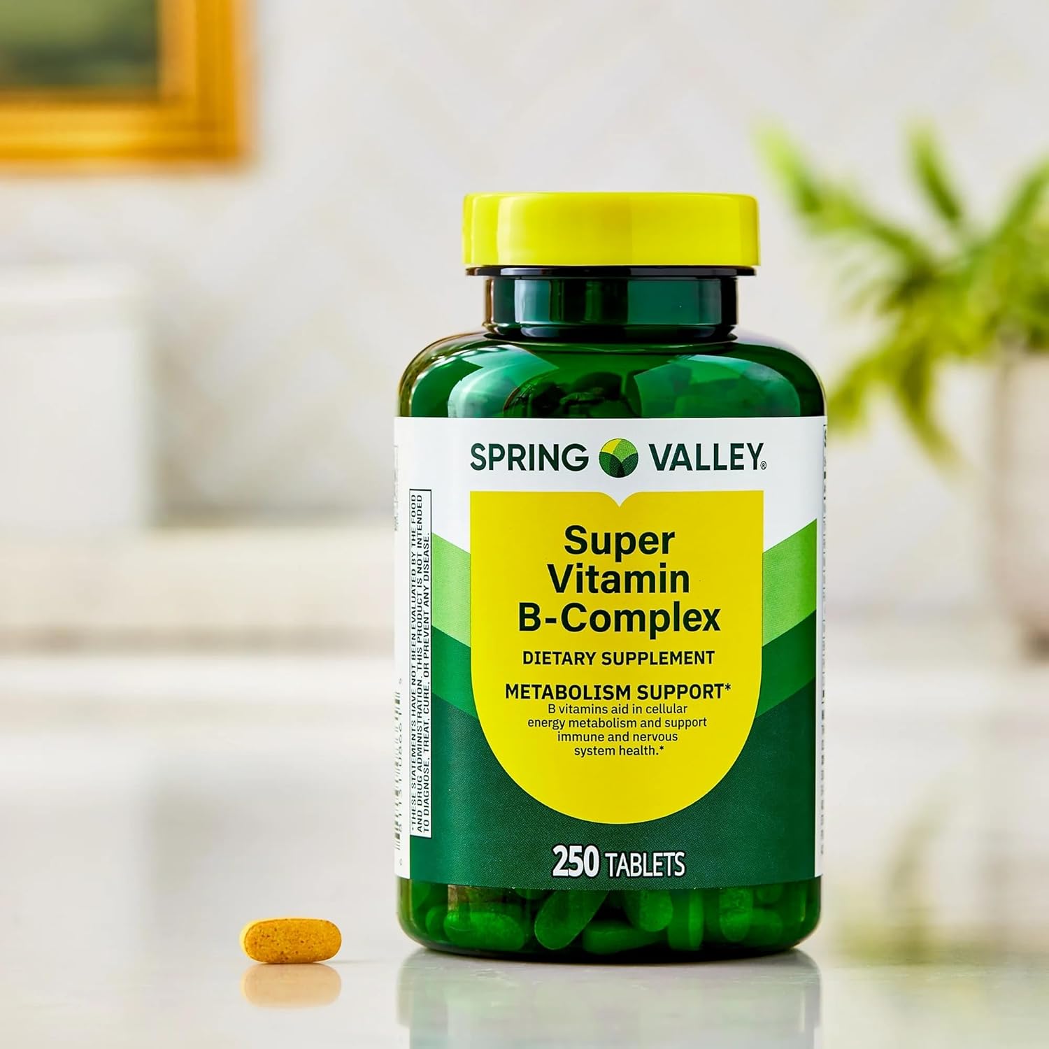 Spring Valley Super Vitamin B-Complex Tablets Dietary Supplement (250 Tablets) - New Look