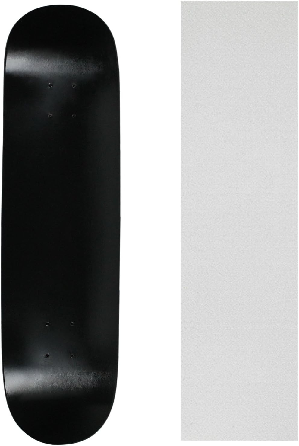 Skateboard Deck Pro 7-Ply Canadian Maple DIP Black with Griptape