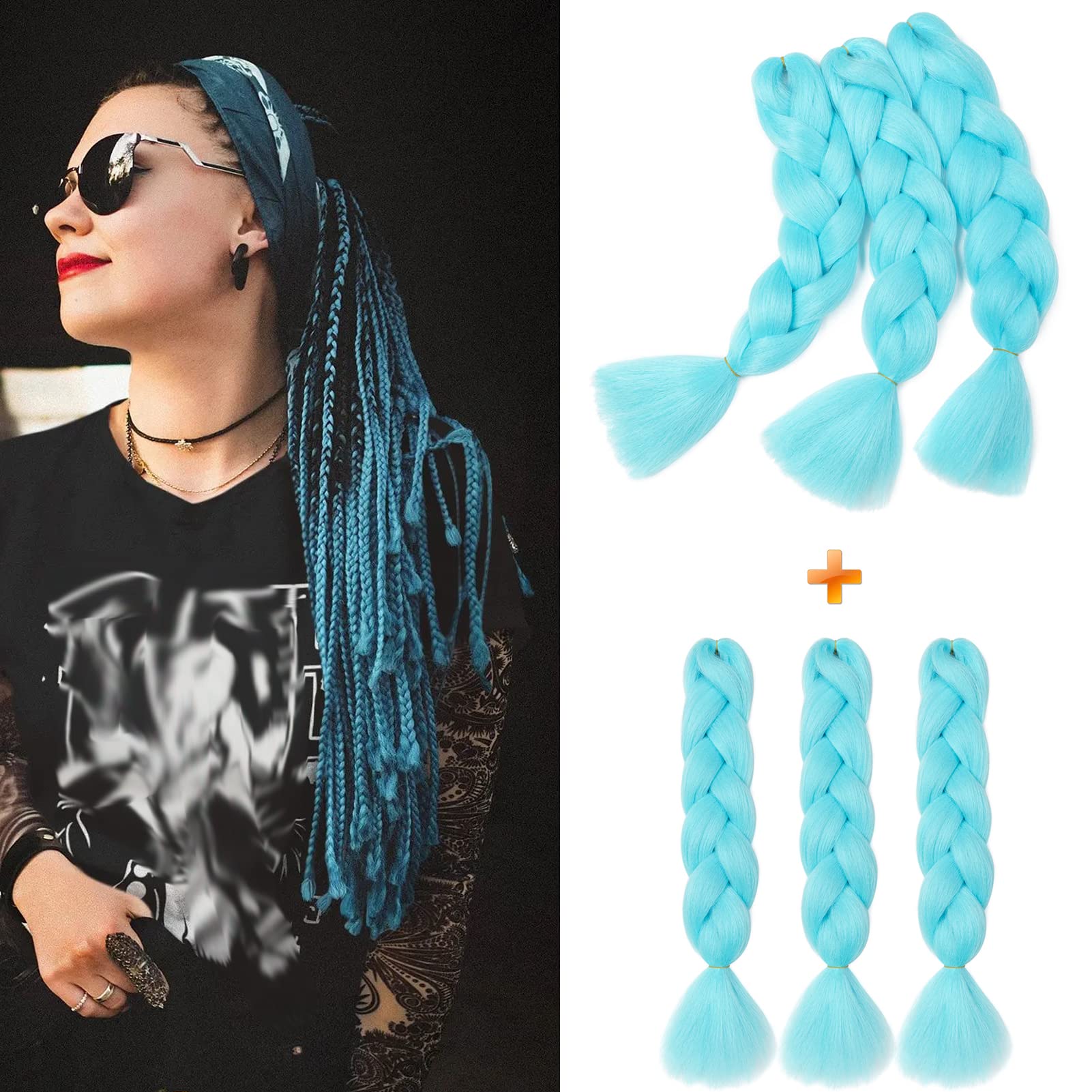 60cm Extensiones de Pelo Trenzas Africanas Castaño Oscuro Extensiones para Trenzas Africanas 1 pcs 100g Kanekalon Pelo para Trenzas Africanas Sintetico Extensiones de Trenzado Cabello Braiding — view 35