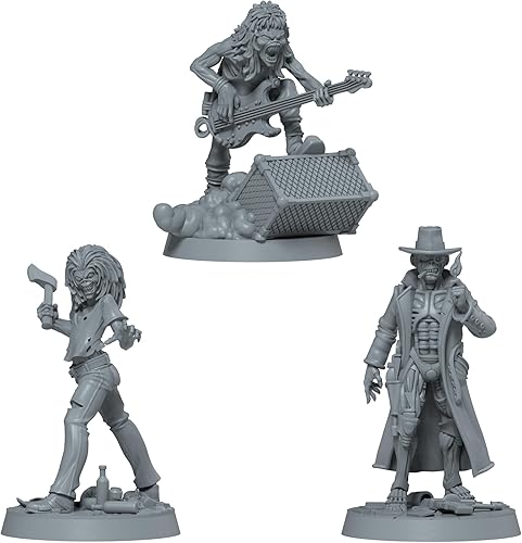 Miniatura 4 de Zombicide Iron Maiden - Paquete de personajes #2 - Miniaturas de Eddie y mejoras de juego. Juego de mesa de estrategia cooperativa, a partir de 14