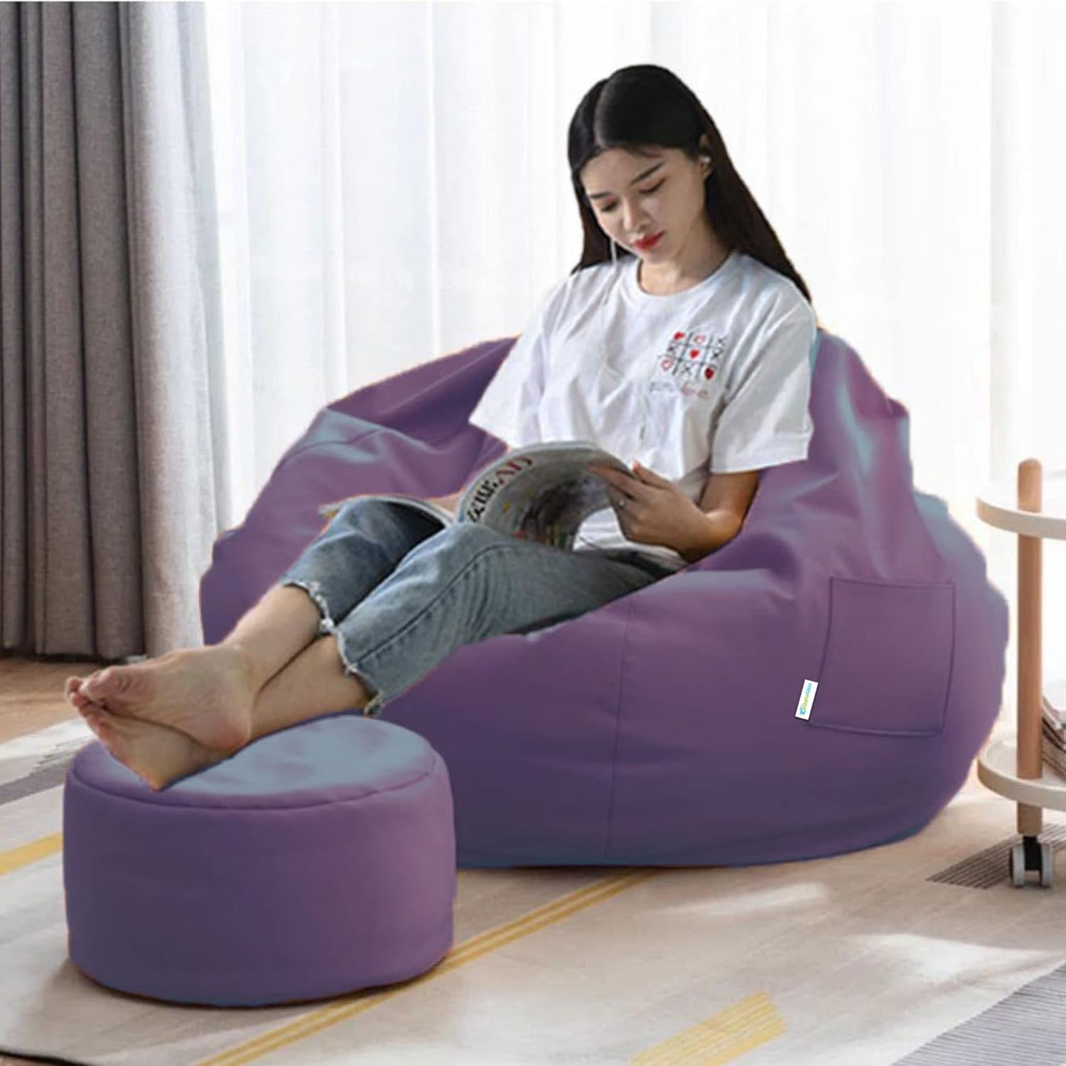 Purple Bean Bag Chair Amazon atelieryuwa.ciao.jp