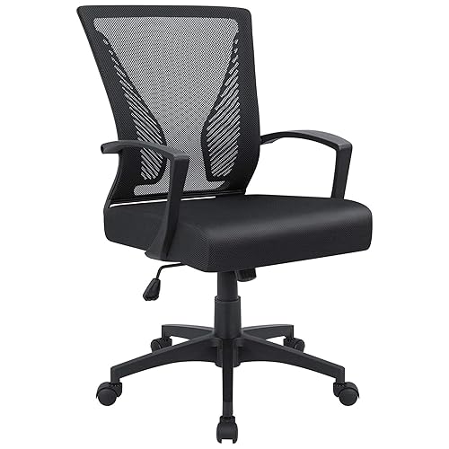 Furmax Office Chair Ergonomic Computer Desk Mesh Chair Mid Back