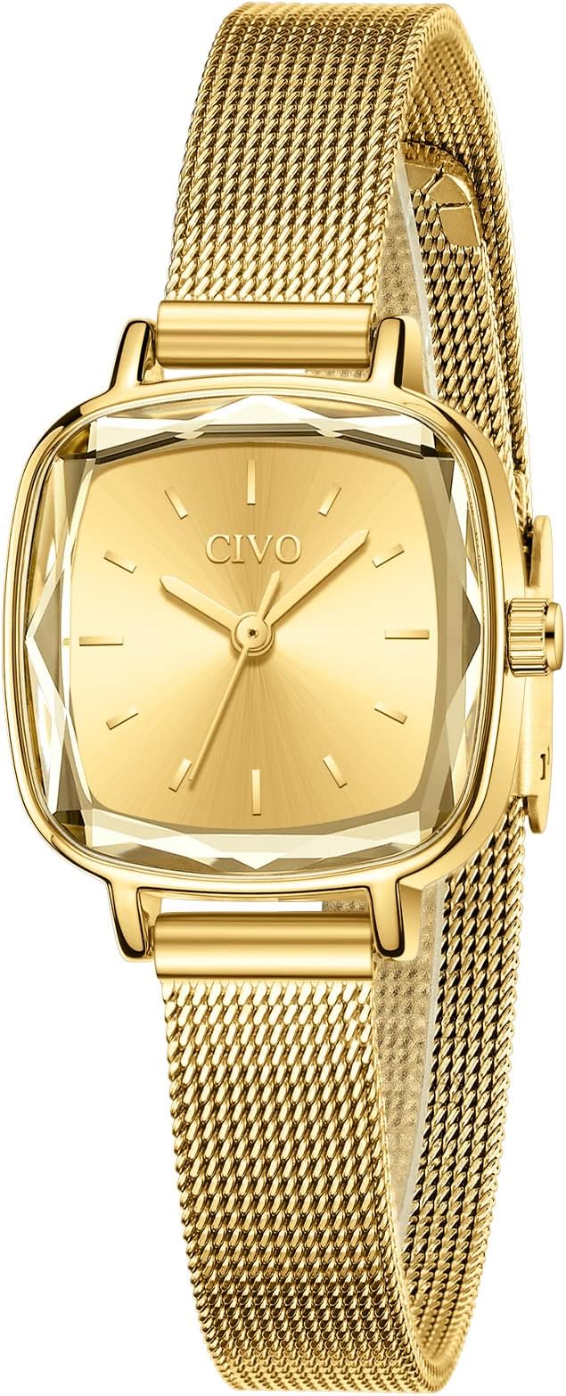 Ladies Watch Analog Quartz Fashion Simple Designed Rectangle Elegant Casual Slim Wrist Watch