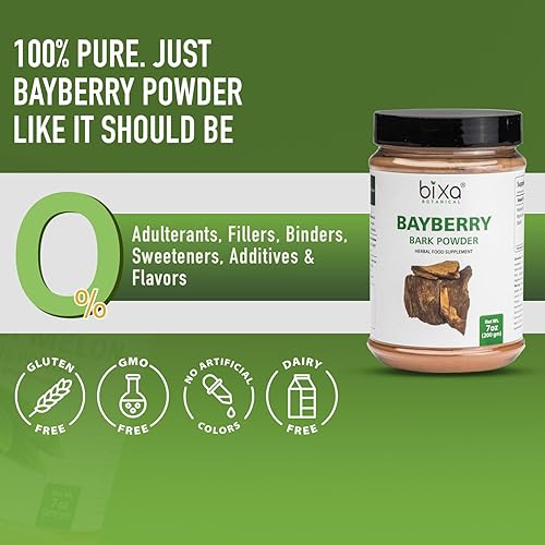 Miniatura 5 de bixa BOTANICAL Bayberry Powder Apoya la salud respiratoria y digestiva Myrica nagi 7 oz Suplemento de hierbas ayurvédicas Sin gluten, sin OMG,