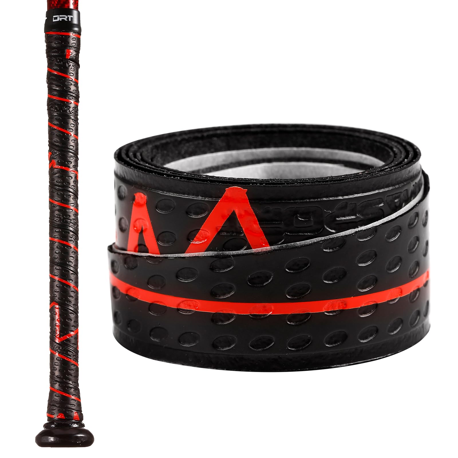 LITIAN Bat Grip Tape for Baseball & Softball – Non-Slip and Stylish Baseball Bat Grip for Pro-Level Performance – 1.1mm (BLK Flash)