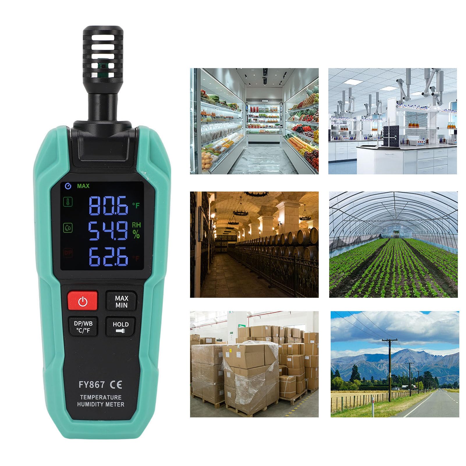 Thermo-Hygromètre Numérique Portable, Thermomètre Hygromètre à