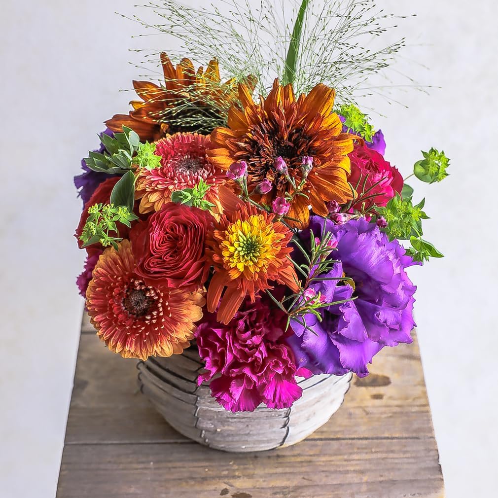 生花 フラワーアレンジメント Mサイズ MIXカラー 花 花束 母の日 父の日 ギフト フラワー アレンジメント ラッピングしてお届け 誕生日 結婚記念日 お祝い 内祝い 記念日 ブーケ お供え 自立型 花瓶いらず 神奈川の花屋 フローリストせきど 総理大臣賞受賞デザイナー監修