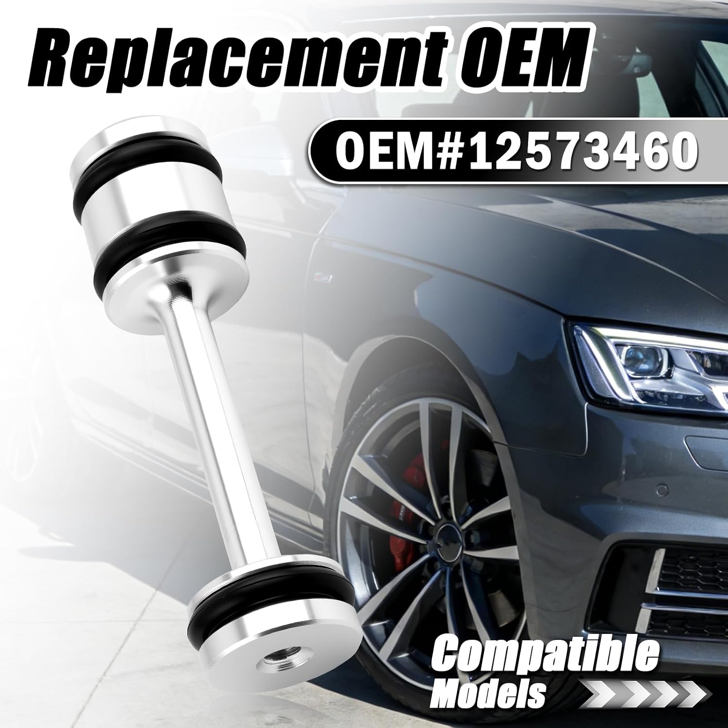 LS Oil Barbell Replacement OEM#12573460,Aluminum Aloy LS Barbell Compatible with Audi BMW Cadillac Chevrolet Chrysler Dodge,Oil Diverter Barbells Car Accessories with Washers