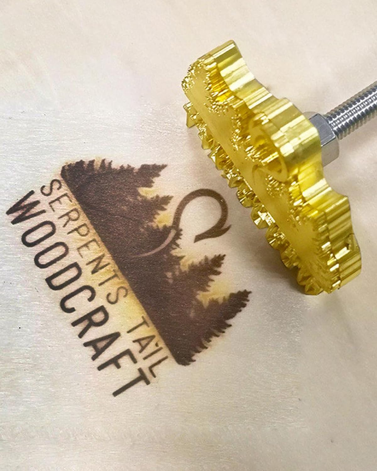 Custom Branding Iron for Woodworkers Wood Burning Stamp Branding iron Heat Stamp Handcrafted Design (3inch/7.62cm)