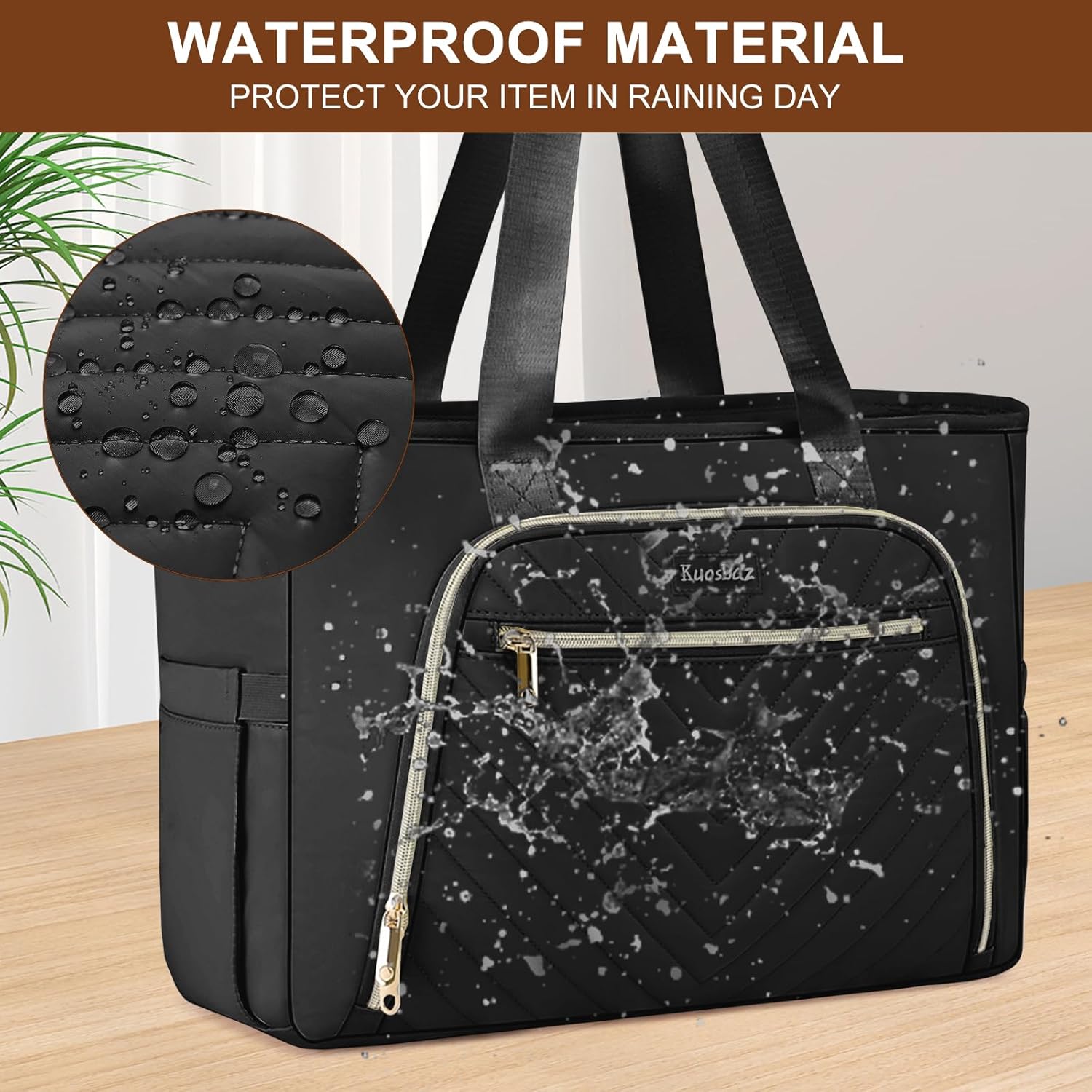 Teacher Tote Bag for Women 15.6in Laptop Bag Work Bags for Women Nurse, Large Utility Shoulder Tote Handbag - Image 6