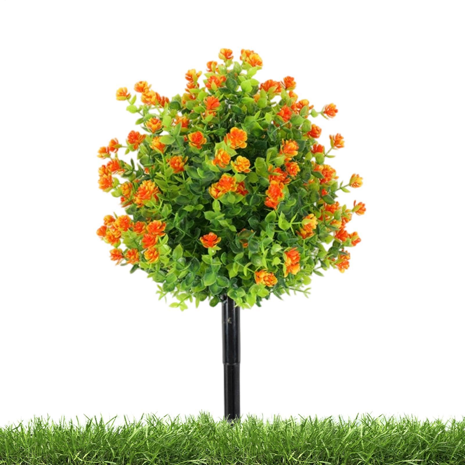 Fleurs artificielles d'extérieur résistantes aux UV pour jardin et jardinière de balcon