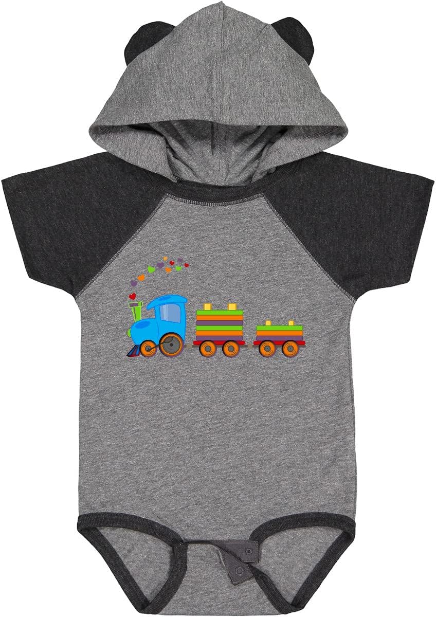 inktastic Colorful Toy Train Baby Bodysuit