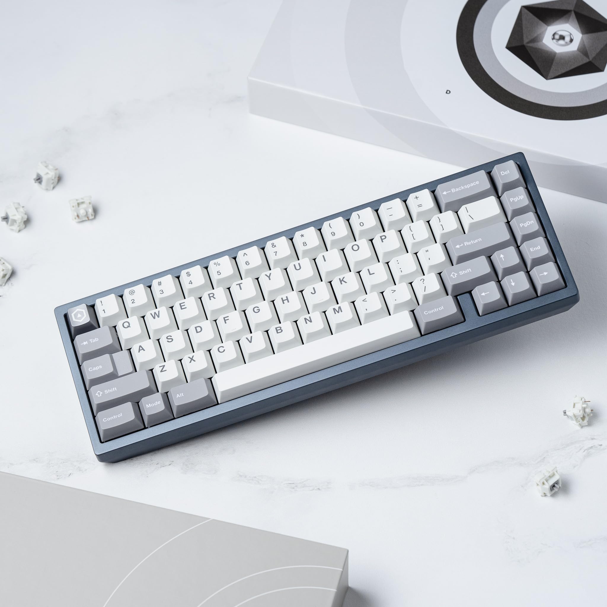Mode Anthracite Custom Mechanical Keyboard Keycap Set - Doubleshot